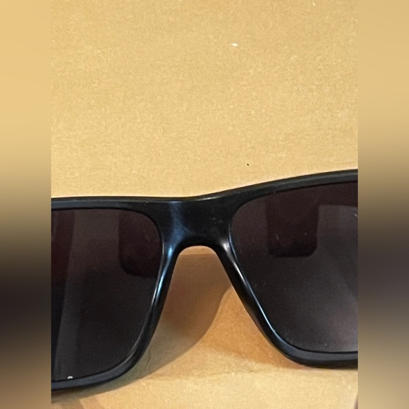 Prada PS 02ZS Men's Rectangular Polarised Sunglasses Black/Red - Picture 6 of 15